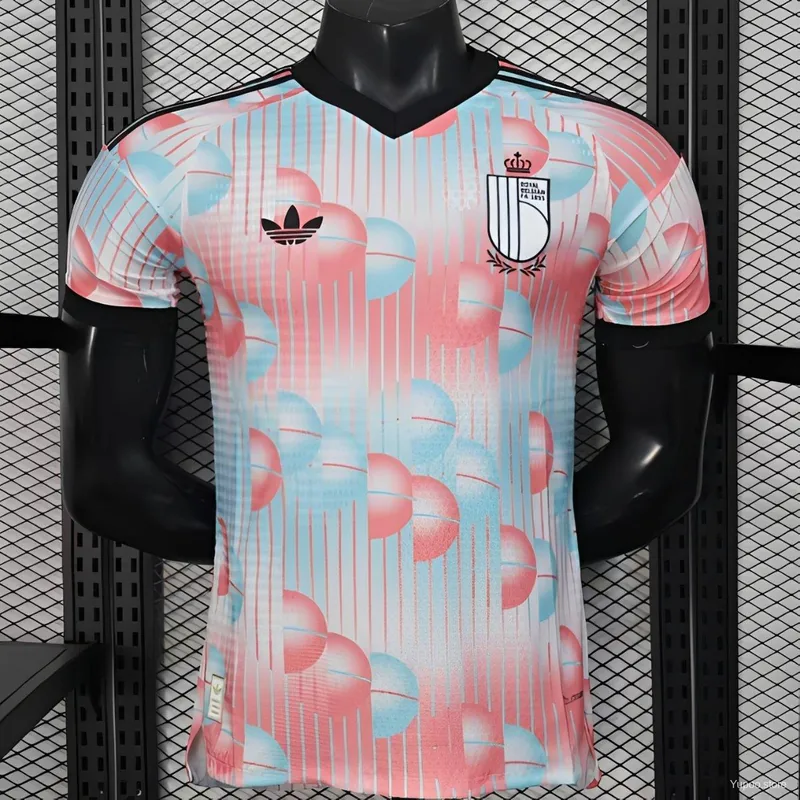 Camiseta Bélgica 2026 VISITANTE MANGA CORTA VERSION JUGADOR